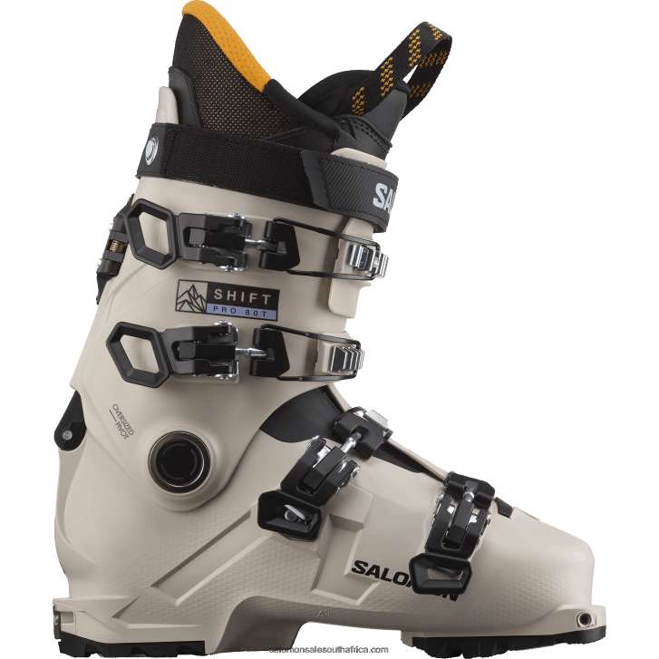 Salomon Junior - Kids All-Mountain Boots - Shift Pro 80T At JV8B481372 Rainy Day/Black/Solar Power