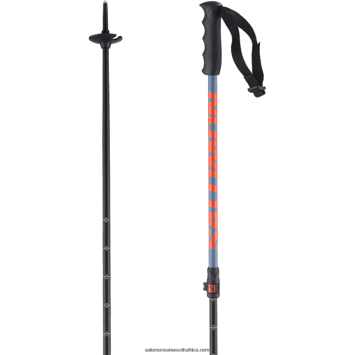 Salomon Junior - Kids Alpine Poles - Mtn Jr JV8B481384 Copen Blue/Orange