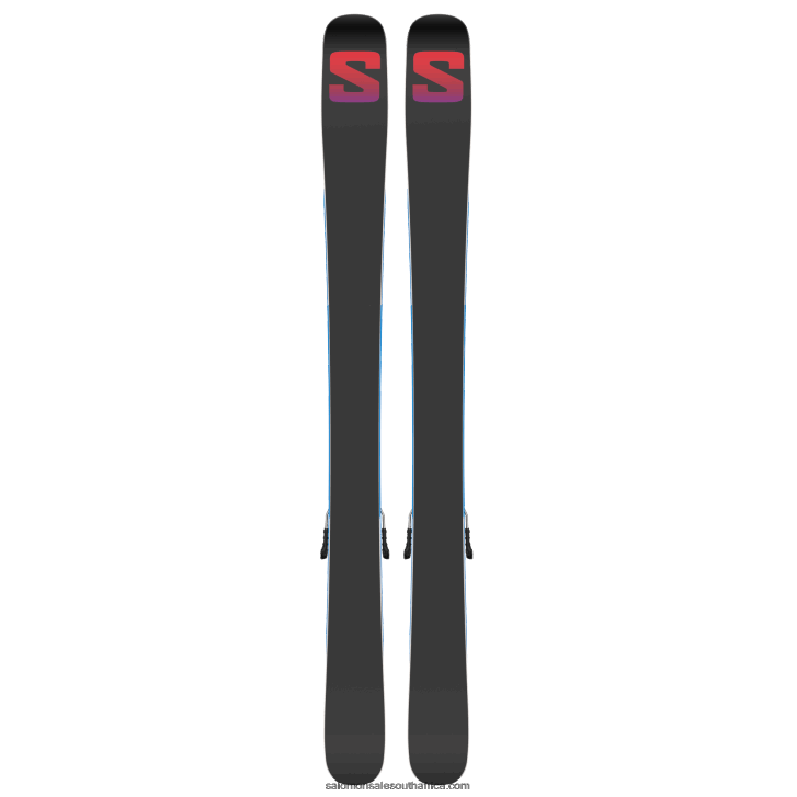 Salomon Junior - Kids\ Freeride Ski Package - Qst Blank Team (And L6) JV8B481367 Illusion Blue/Red/Process Blue