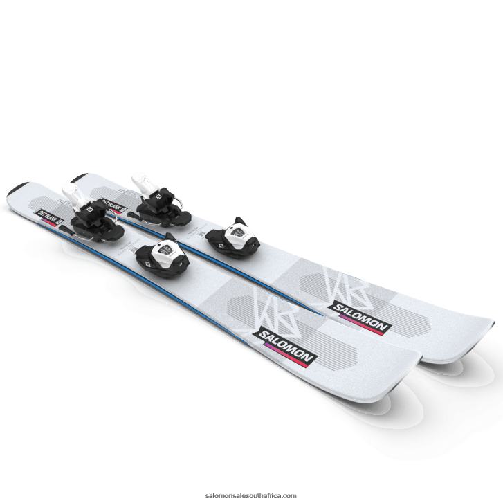 Salomon Junior - Kids\ Freeride Ski Package - Qst Blank Team (And L6) JV8B481367 Illusion Blue/Red/Process Blue