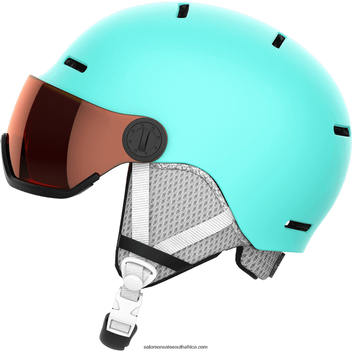 Salomon Junior - Kids\ Helmet - Grom Visor JV8B481390 Aruba Glossy