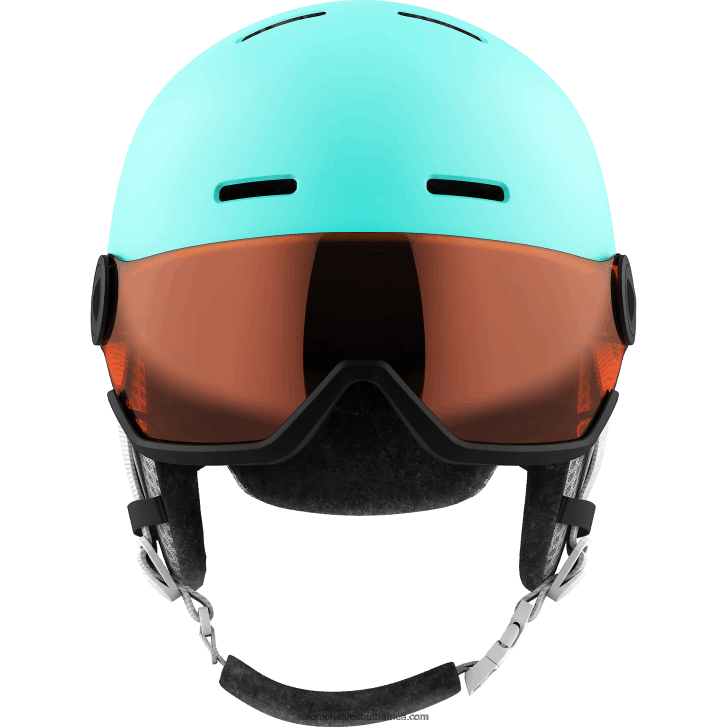 Salomon Junior - Kids\ Helmet - Grom Visor JV8B481390 Aruba Glossy