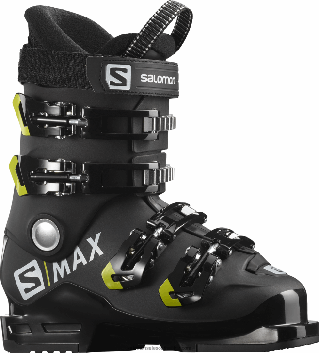 Salomon Junior - Kids On-Piste Boots - S/Max 60 Rt JV8B481375 Black/Acid Green