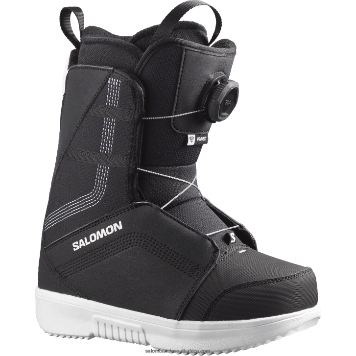 Salomon Junior - Kids Snowboard Boots - Project Boa JV8B481404 Black/White