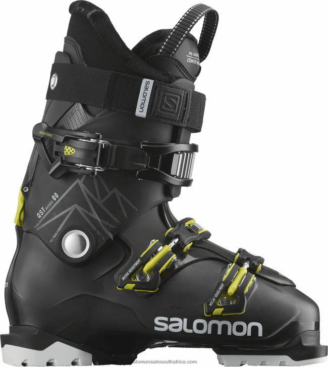 Salomon Mens All-Mountain Boots - Qst Access 80 JV8B481226 Black/Beluga/Acid Green