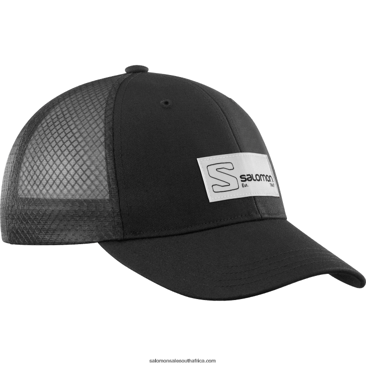Salomon Mens Curved Cap - Trucker JV8B48438 Black