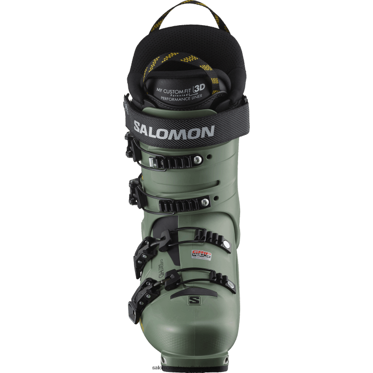 Salomon Men\s Freeride Boots - Shift Pro 100 At JV8B481232 Oil Green/Black/Solar Power