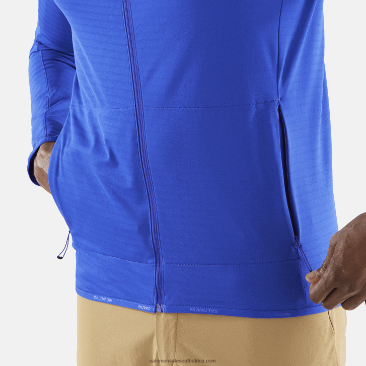 Salomon Men\s Full Zip Midlayer Jacket - Essential Lightwarm JV8B48554 Surf The Web