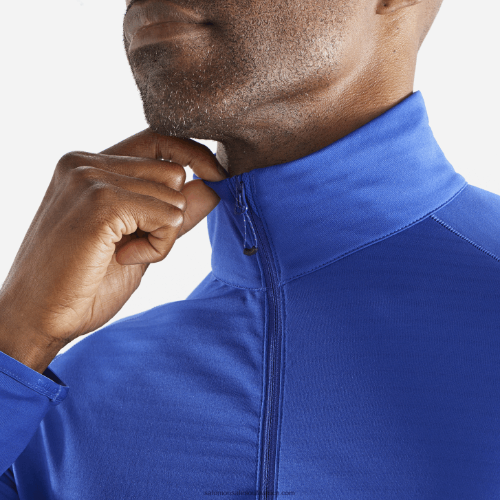 Salomon Men\s Full Zip Midlayer Jacket - Essential Lightwarm JV8B48554 Surf The Web