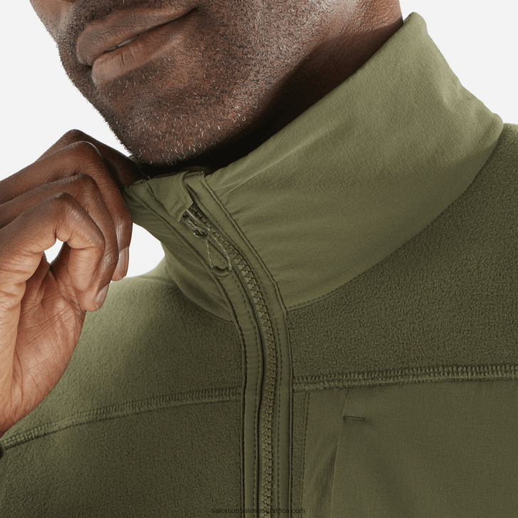 Salomon Men\s Full Zip Midlayer Jacket - Outline Polartec JV8B48534 Grape Leaf