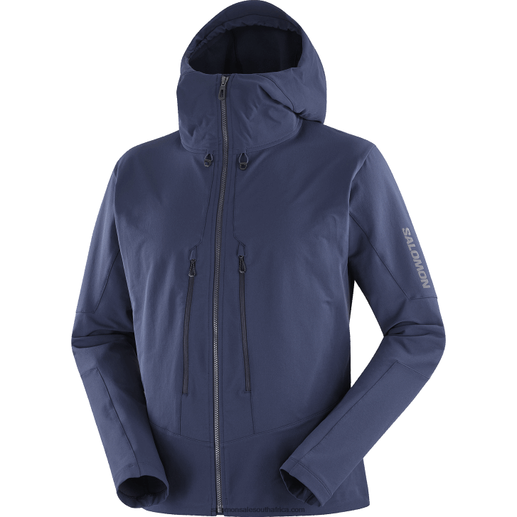 Salomon Men\s Full Zip Midlayer Jacket - Outpeak Softshell JV8B481107 Navy Iris