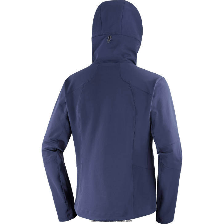 Salomon Men\s Full Zip Midlayer Jacket - Outpeak Softshell JV8B481107 Navy Iris