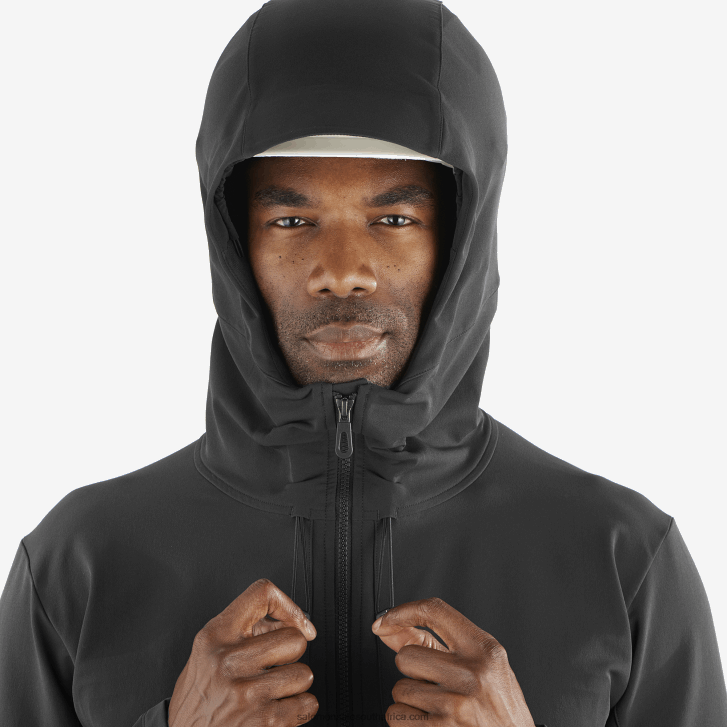 Salomon Men\s Full Zip Midlayer Jacket - Outpeak Softshell JV8B481108 Deep Black