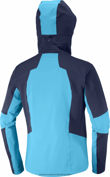 Salomon Men\s Full Zip Midlayer Jacket - Outpeak Softshell JV8B481109 Night Sky/Barrier Reef
