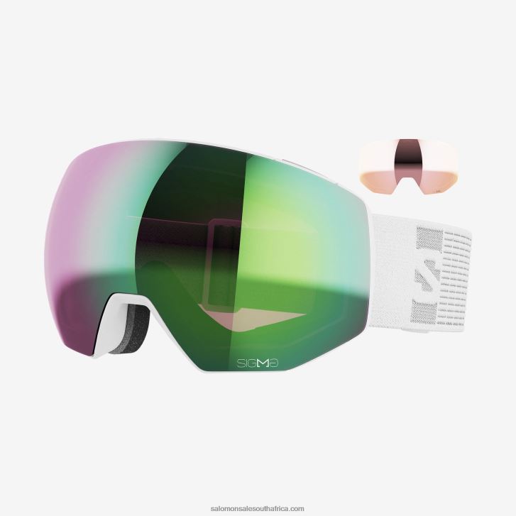 Salomon Mens Goggles - Radium Prime Sigma (And Extra Lens) JV8B48671 White