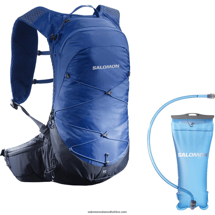 Salomon Mens Hiking Bag - Xt 15 Bladder JV8B48377 Nautical Blue/Mood Indigo