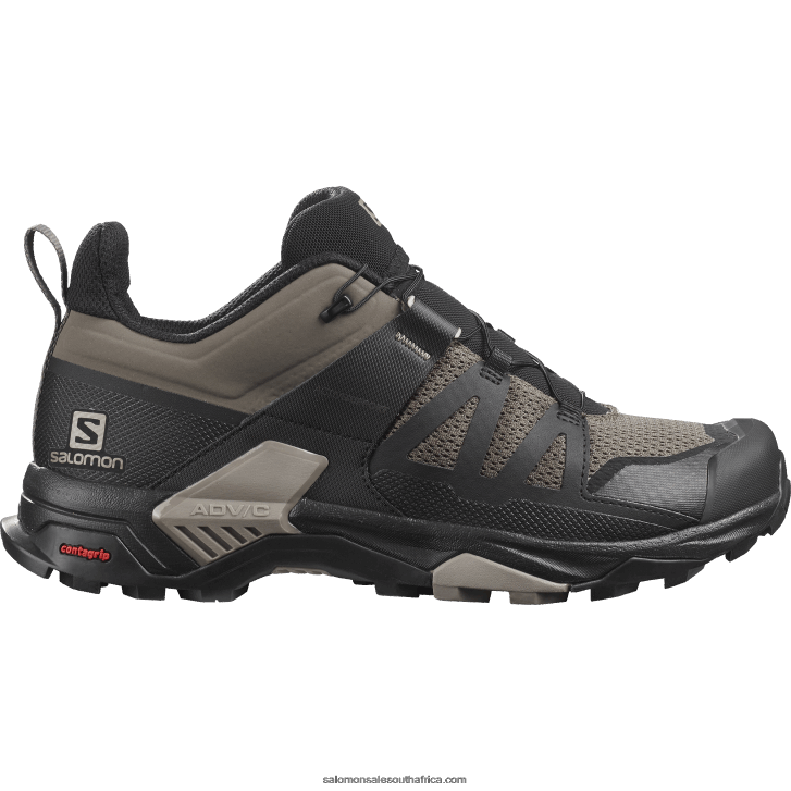 Salomon Mens Hiking Shoes - X Ultra 4 JV8B4827 Bungee Cord/Black/Vintage Khaki