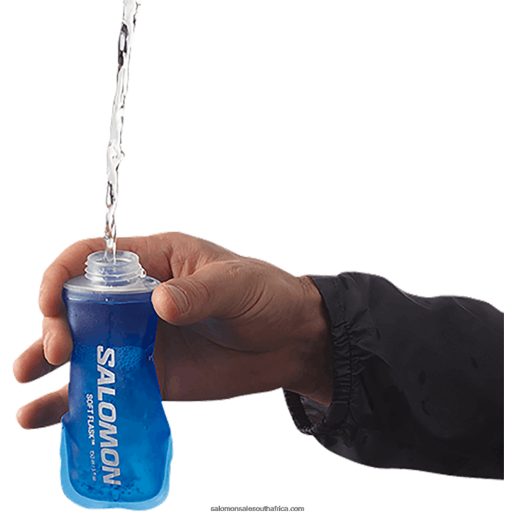Salomon Men\s Hydration Accessories - Soft Flask 150Ml/5Oz 28 JV8B48389 Clear Blue