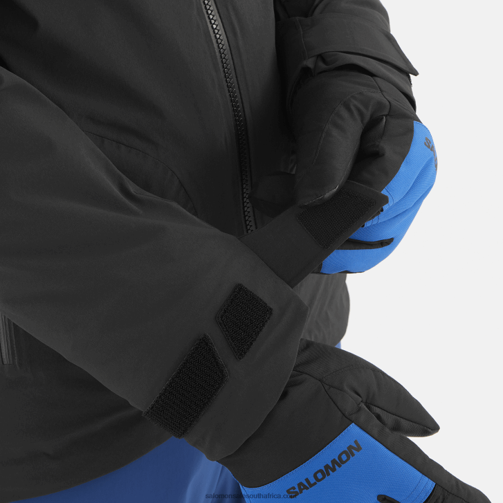 Salomon Men\s Insulated Hooded Jacket - Brilliant JV8B48543 Deep Black/White