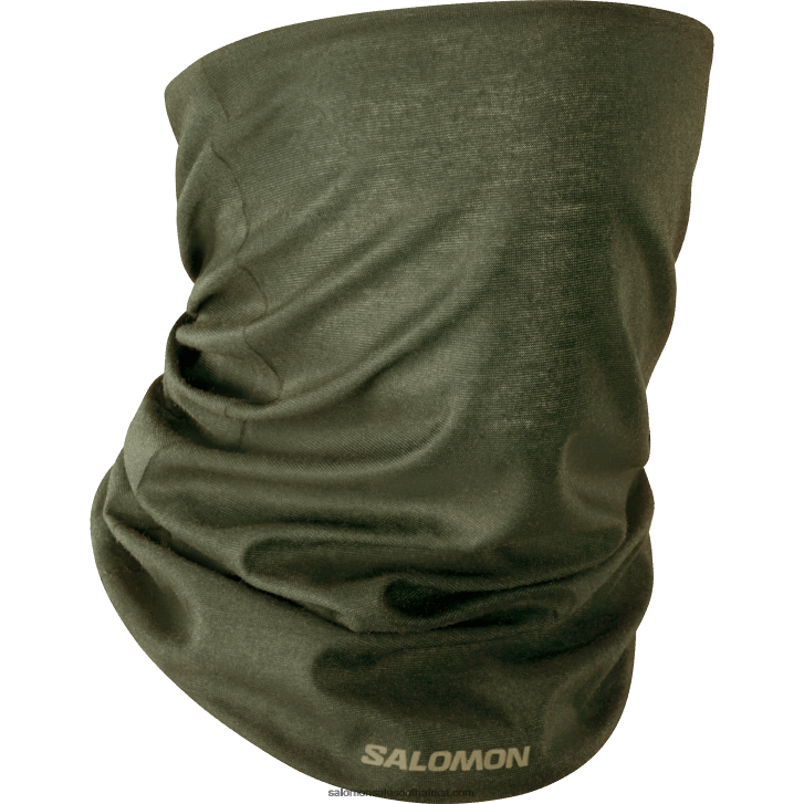 Salomon Mens Neckwarmer - Cross JV8B48447 Forest Night