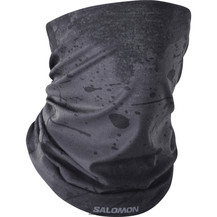 Salomon Mens Neckwarmer - Cross JV8B48449 Deep Black/Ao/Periscope