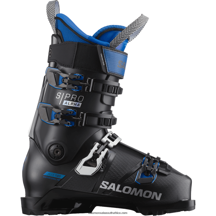Salomon Mens On-Piste Boots - S/Pro Alpha 120 El JV8B481220 Black/Race Blue