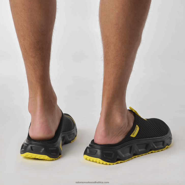 Salomon Men\s Recovery Shoes - Reelax Slide 60 JV8B481488 Black/Buttercup