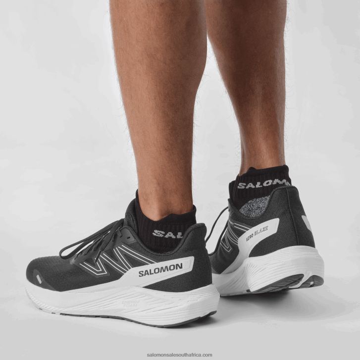 Salomon Men\s Running Shoes - Aero Blaze JV8B481067 Black/White/Lunar Rock