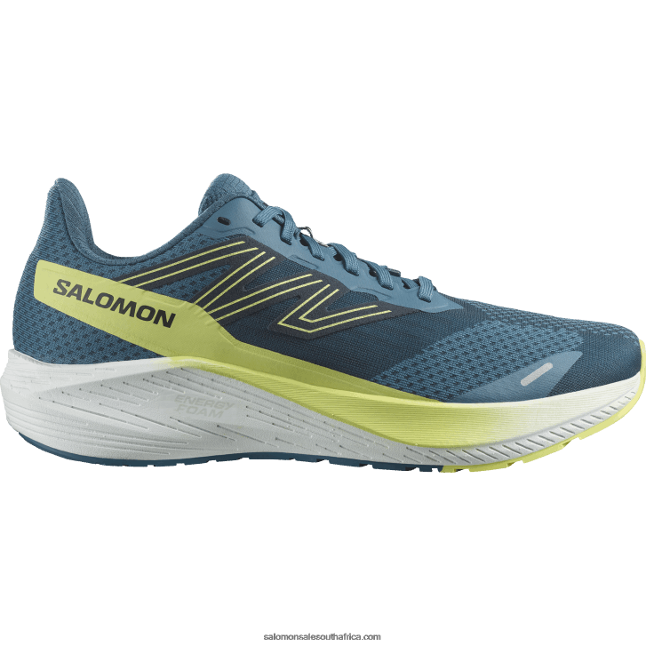 Salomon Mens Running Shoes - Aero Blaze JV8B481068 Blue Ashes/Sunny Lime/Dark Sapphire