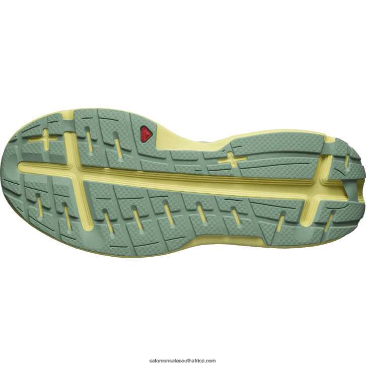 Salomon Men\s Running Shoes - Aero Glide JV8B481062 Granite Green/Yellow Iris/White