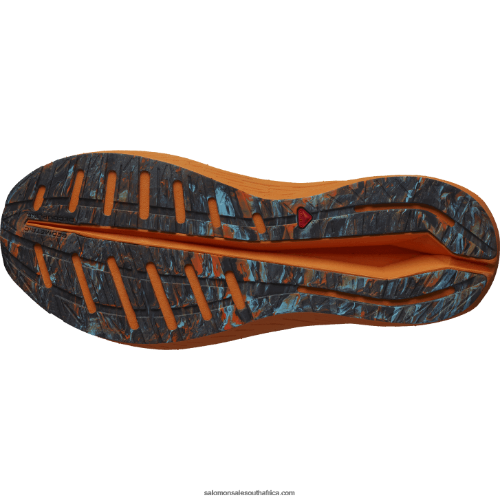 Salomon Men\s Running Shoes - Aero Volt JV8B4860 Turmeric/Fiery Red/Blue Radiance