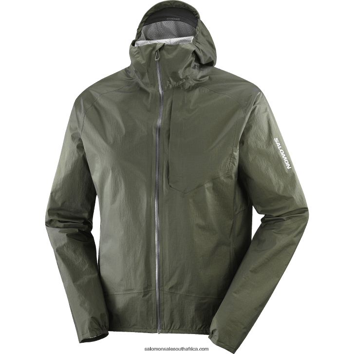 Salomon Men\s Shell Jacket - Bonatti Waterproof JV8B481099 Forest Night