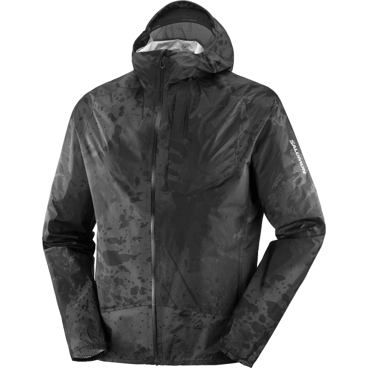 Salomon Men\s Shell Jacket - Bonatti Waterproof JV8B481103 Deep Black/Ao/Periscope