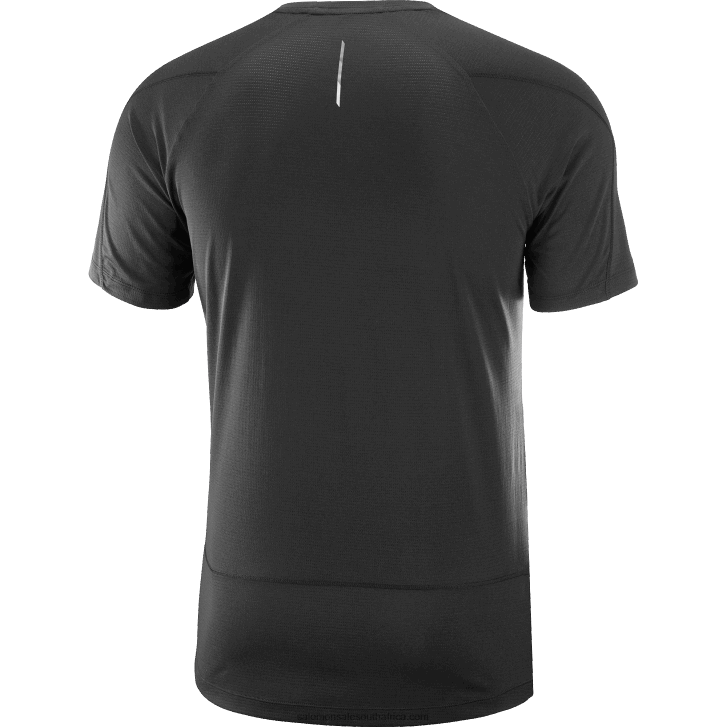 Salomon Men\s Short Sleeve T-Shirt - Cross Run JV8B48238 Deep Black