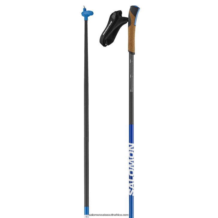 Salomon Mens Skating Classic Nordic Poles - S/Lab Carbon Click Kit JV8B48728 Race Blue