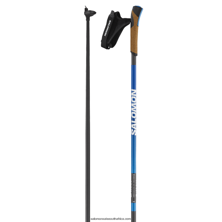 Salomon Mens Skating Classic Nordic Poles - S/Max Carbon Click JV8B48725 Race Blue