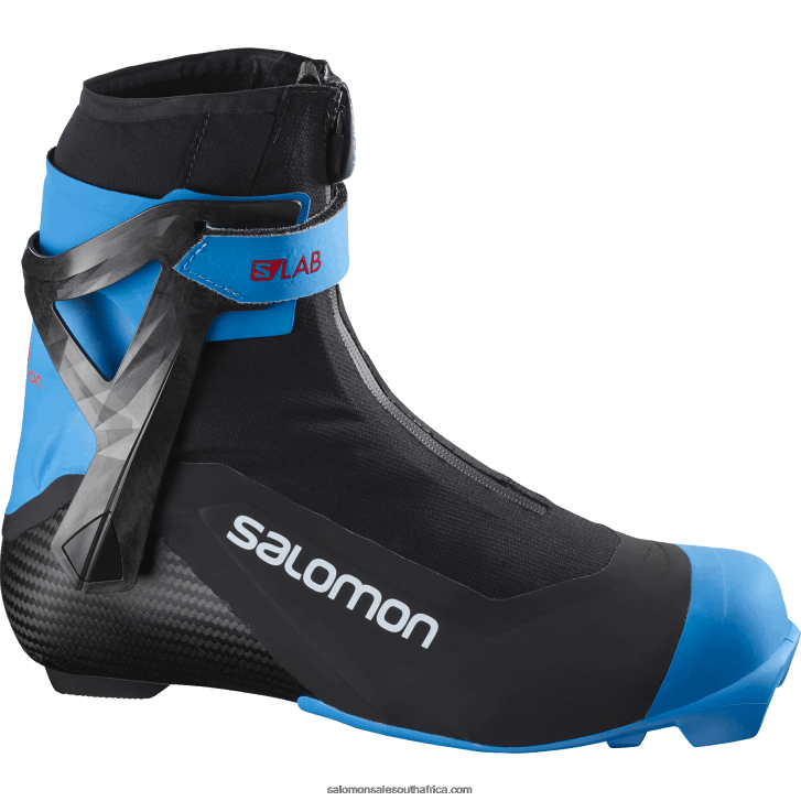 Salomon Mens Skating Nordic Boots - S/Lab Carbon Skate El JV8B48697 Black/Process Blue