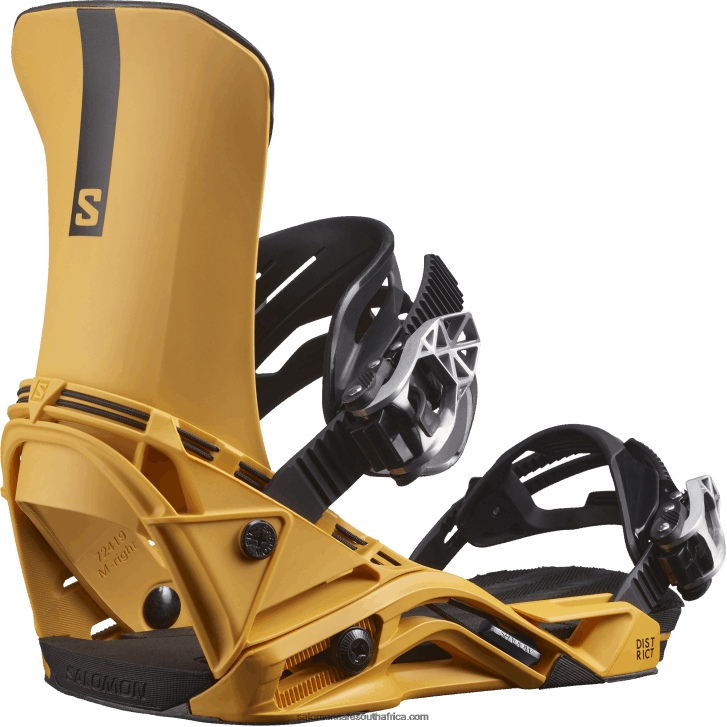 Salomon Mens Snowboard Bindings - District JV8B48604 Golden Yellow