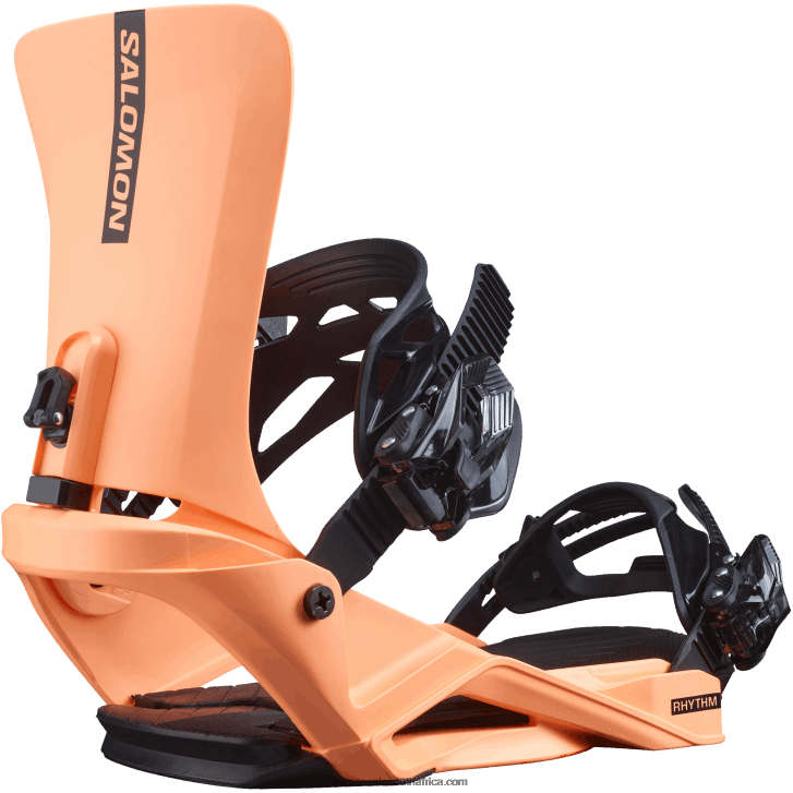 Salomon Mens Snowboard Bindings - Rhythm JV8B48605 Neon Orange