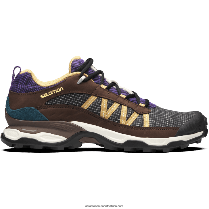 Salomon Mens Sportstyle Shoes - Shelter Low Leather JV8B48174 Vanilla Ice/Chocolate Fondant/Fall Leaf