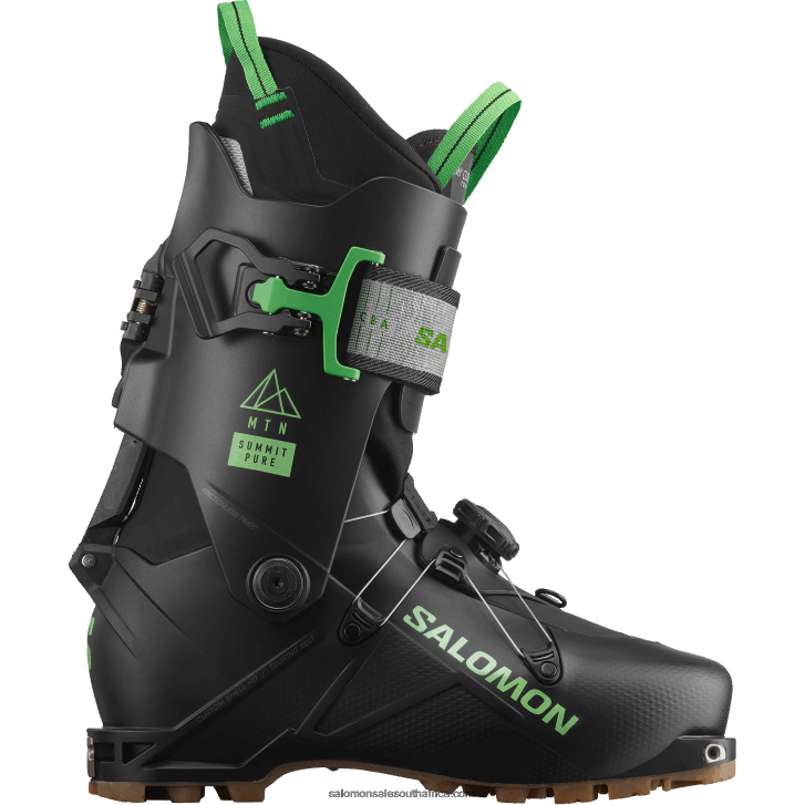 Salomon Mens Touring Boots - Mtn Summit Pure JV8B481233 Black/Pastel Neon Green 1/Rainy Day