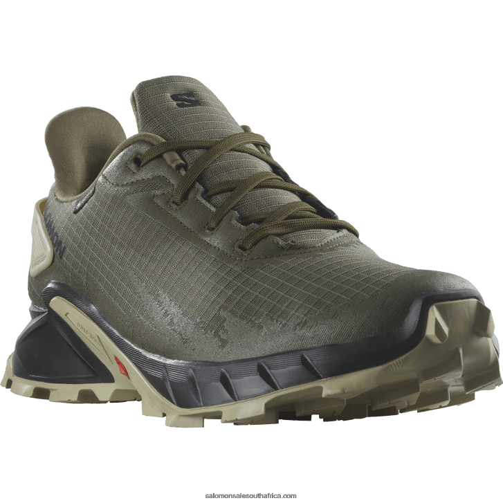 Salomon Men\s Trail Running Shoes - Alphacross 4 Gore-Tex JV8B481477 Olive Night/Black/Moss Gray