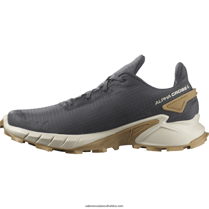 Salomon Men\s Trail Running Shoes - Alphacross 4 JV8B481483 Ebony/Rainy Day/Phantom