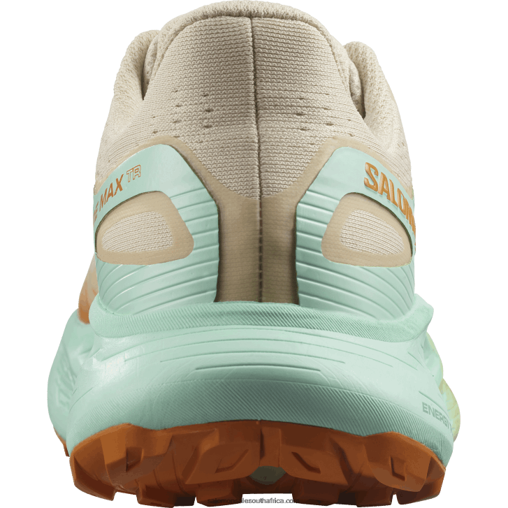 Salomon Men\s Trail Running Shoes - Glide Max Tr JV8B481446 Bleached Sand/Yucca/Orange Pepper