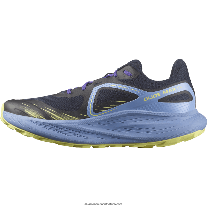 Salomon Men\s Trail Running Shoes - Glide Max Tr JV8B481448 Granada Sky/Dark Sapphire/Sunny Lime