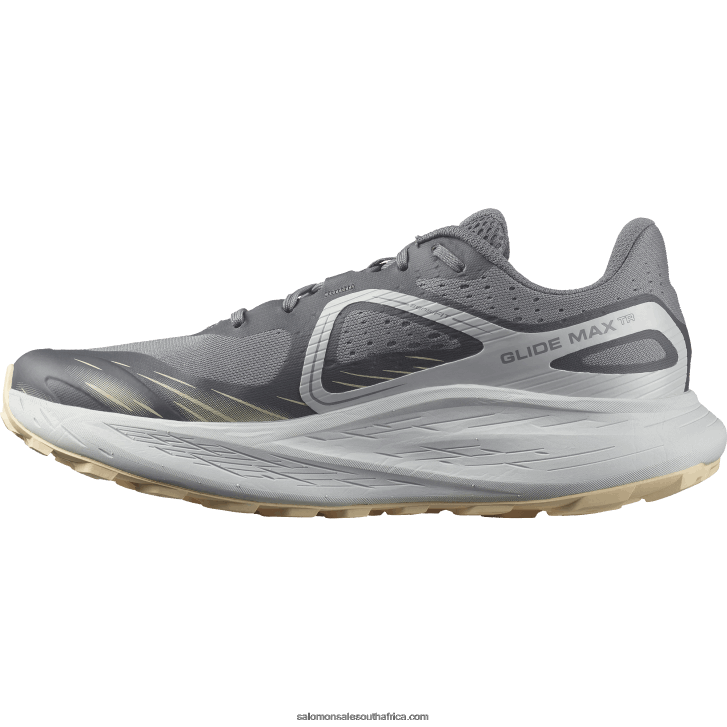 Salomon Men\s Trail Running Shoes - Glide Max Tr JV8B481449 Quiet Shade/Pearl Blue/Bleached Sand