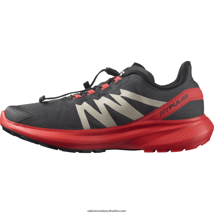 Salomon Men\s Trail Running Shoes - Hypulse JV8B481484 Magnet/Poppy Red/Black