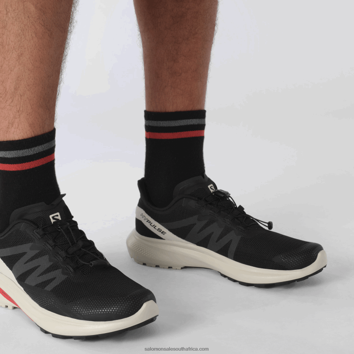 Salomon Men\s Trail Running Shoes - Hypulse JV8B481485 Black/Rainy Day