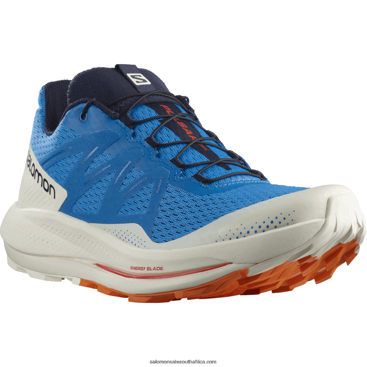 Salomon Men\s Trail Running Shoes - Pulsar Trail JV8B481458 Indigo Bunting/Vanilla Ice/Vibrant Orange