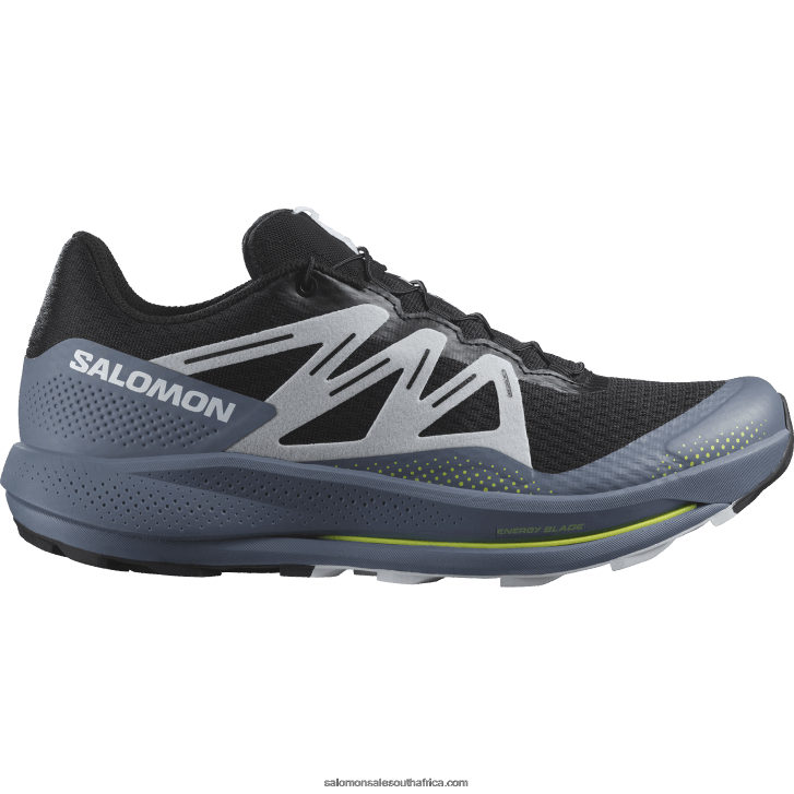 Salomon Mens Trail Running Shoes - Pulsar Trail JV8B481459 Black/China Blue/Arctic Ice